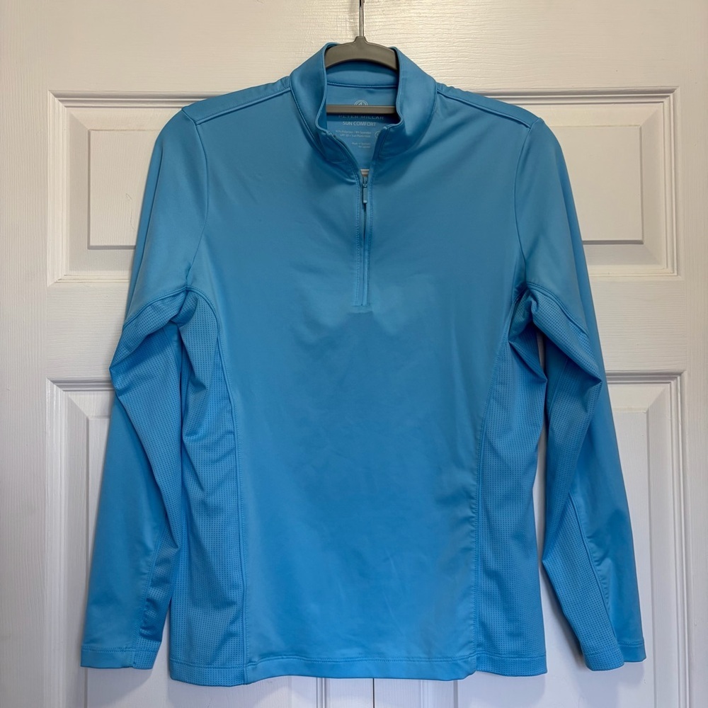 Peter Millar Sky Blue‎ Sun Comfort Pullover